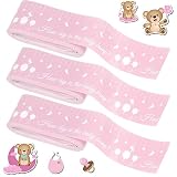 Baby Shower Games Baby Bump Belly Measure Tape Game 3 Rolls Pink
