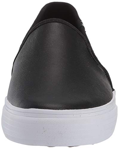 Keds Womens Double Decker Leather Slip On Sneaker, Black Leather, 7.5 Us #TOP1