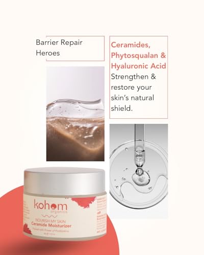 Image of Ceramide Moisturizer for Dry & Damaged Skin, with Postbiotics | Daily Skin Barrier Repair Cream | Deep Hydration Face Cream | Normal, Dry, Sensitive Type | 50g