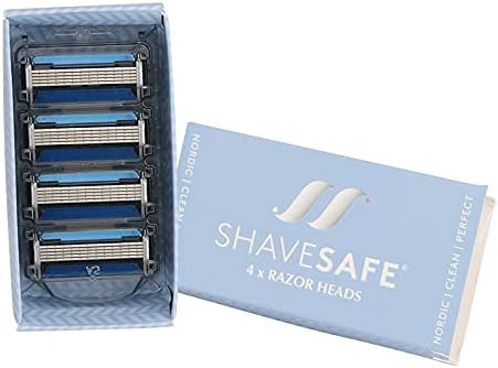 ShaveSafe Razor blades with 5-fold blade Ergonomic, ultra sharp