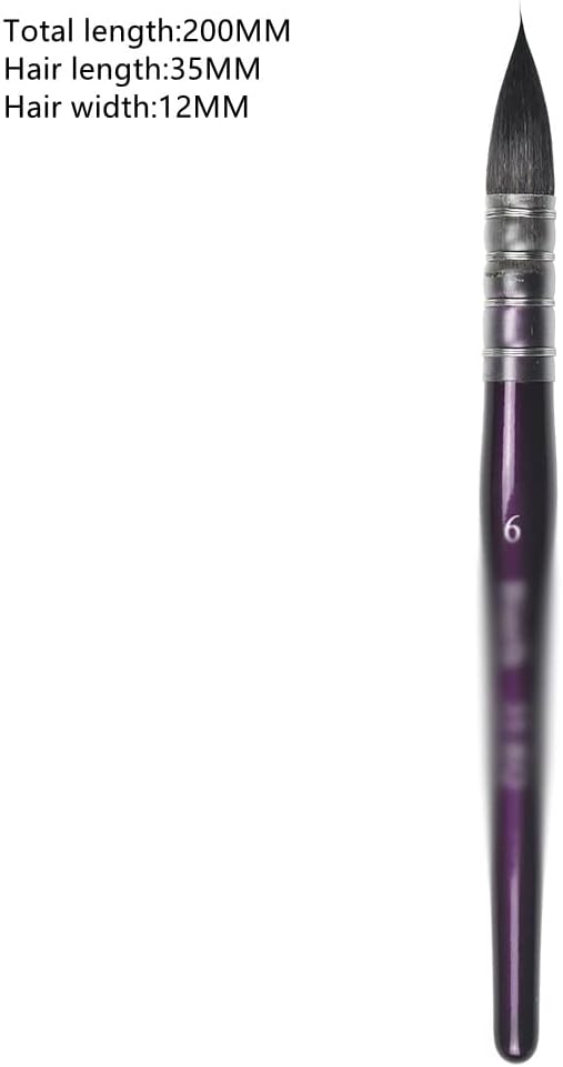 Hair Wood Handle Watercolor Art Supplies for Artists' Painting Brushes