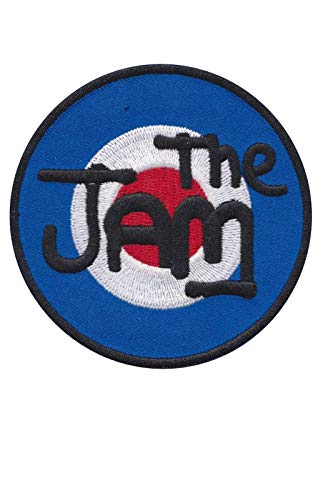 Photo de The Jam Round Punk Rock Mod Revival Band Écusson Patch en fer brodé sur accessoire
