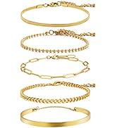 CONRAN KREMIX Gold Filled Bracelet For Women Girls 18K Real Gold Waterproof Non-Tarnish Bracelet ...