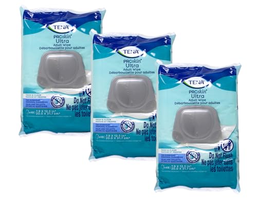 Tena Skincare Incontinence Adult Wipe Pre-Moistened Adult Washcloth 48 ea (Pack of 3)