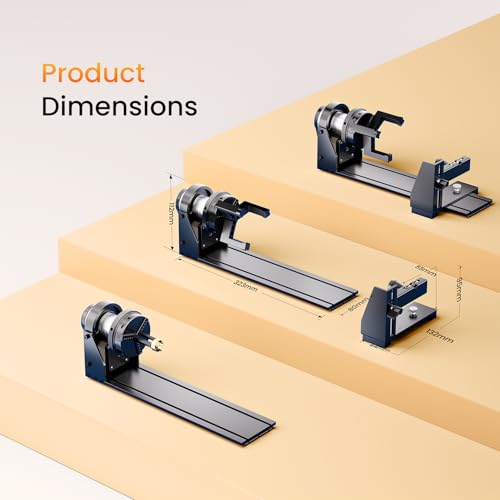 Longer Chuck Rotary Roller is Ideal for Engraving Cylindrical, Wine Glasses, and Irregular Items. Compatible with Ray5, Ray5mini, B1, and Most Other Laser engravers, Meeting Diverse Engraving Needs. by Longer - Used condition - Image 8