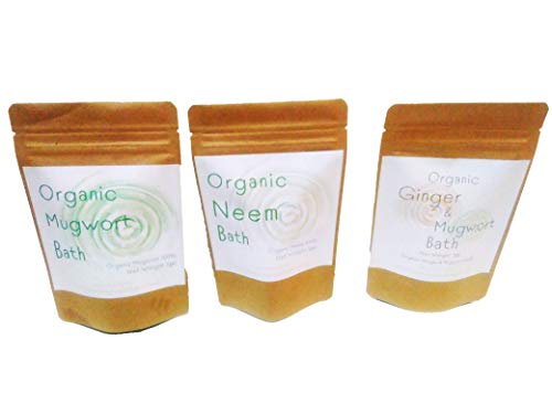 Organic Mugwort&Ginger Bath 5pc/オーガニックよもぎとショウガのお風呂 5パック よもぎ蒸し 妊活 温活 ハーブ風呂