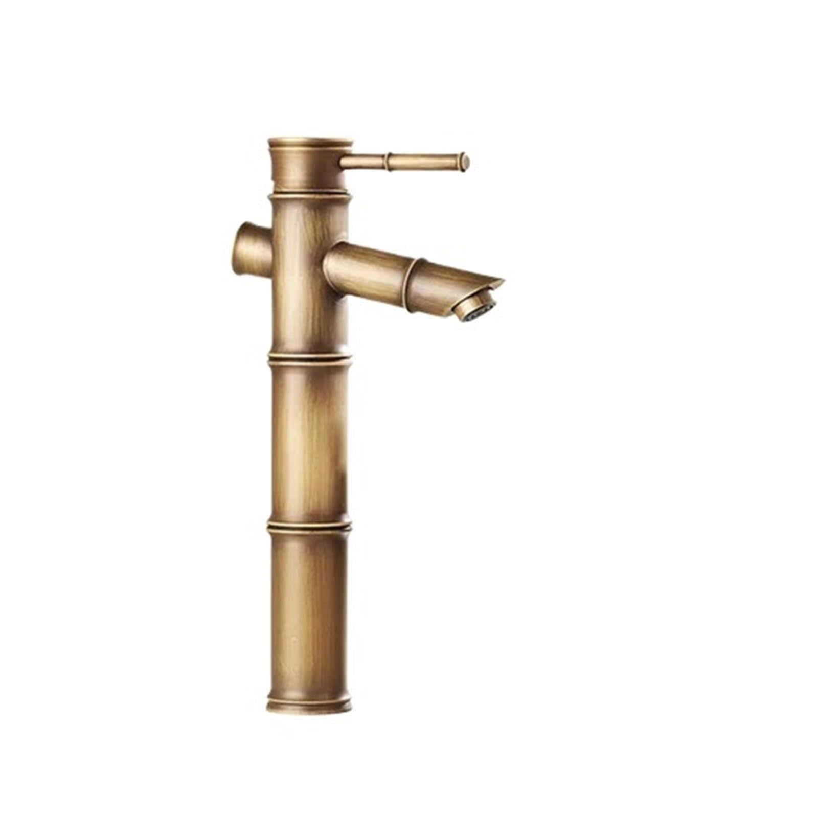 Grifo de baño grifo de lavabo de latón alto con doble tubería fría y caliente