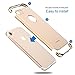 iPhone 7 Case, Roybens 3 in 1 Ultra Thin and Slim Hard Case Coated Non Slip Matte Surface with Electroplate Frame for Apple iPhone 7 (4.7