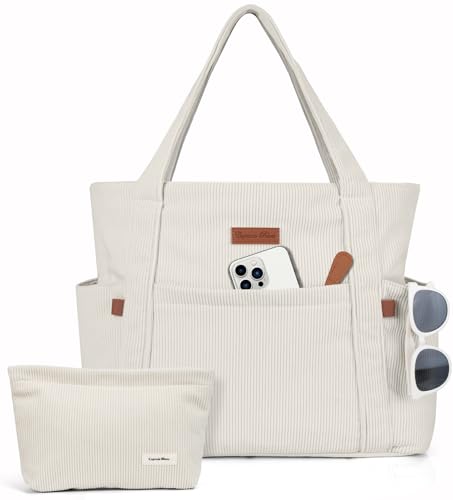 Captain Blues Cord Tasche Damen, Groß Tote Bag Strandtasche mit...