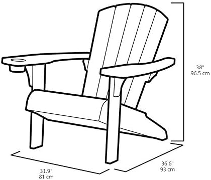 Keter Alpine Adirondack Garden Chair - Teal