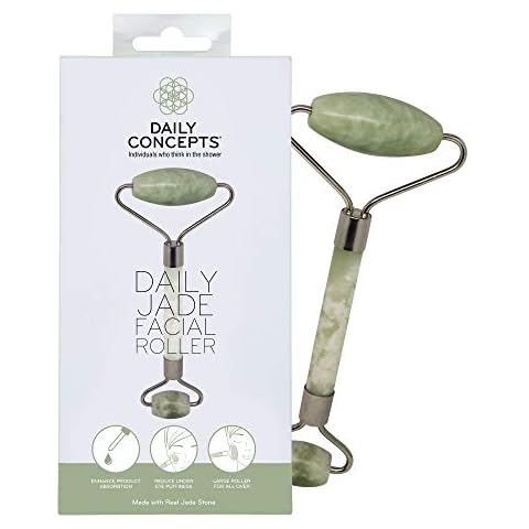 Daily Concepts Daily Jade Facial Roller Helps to Sculpt Facial Features for Brighter Glowing Skin, Safe and Gentle for All Skin Types 150g Cover