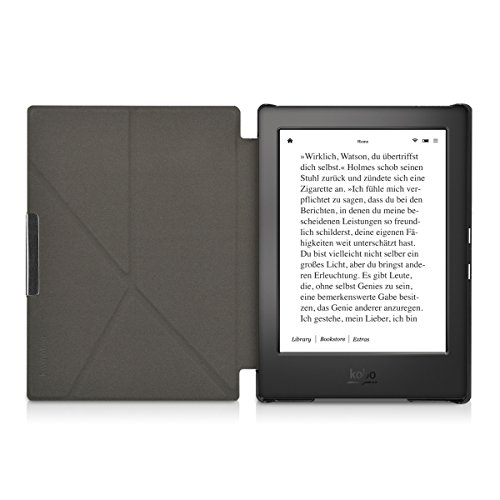 kwmobile hoes compatibel met Kobo Aura H2O Edition 1 - Hoesje voor ereader in zwart - Image 5