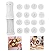Electric Cookie Press Maker Kit Biscuit Making Machine with 4 Nozzles 12 Cookie Discs (No Battery) Home Equipment