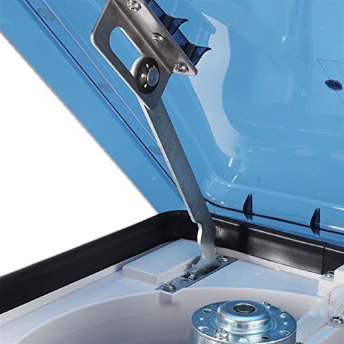 Ventilador de Techo para RV Ventilación de Techo, Ventilador de Escape Reversible para Caravana, Ventilador de Ventilación de Aire de Bajo Ruido para RV con Tapa Semitransparente de 14" y LED miniatura 6