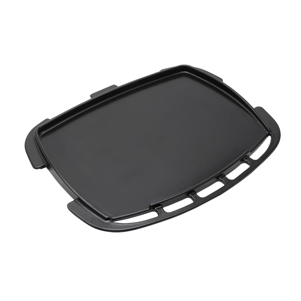 Weber Full Size Griddle for Q1000N - Q1200N Series - Extra Large Surface for Even Heat and Versatile Grilling โ Black (3400866)