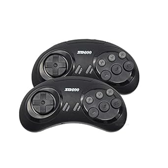 GSH 16 Bit MD Genesis Retro Game Console For Sega Genesis 200+ Classic Games Controller Video Game Stick with HD TV