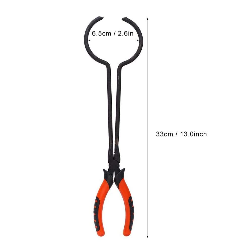 Salmue Crucible Tong Gold Melting Furnace Holder Clamp, 13" Steel Crucible Tong Gold Melting Furnace Holder Clamp, Crucible Tongs for Casting Precious Metals Jewelry Making Tool - Image 6