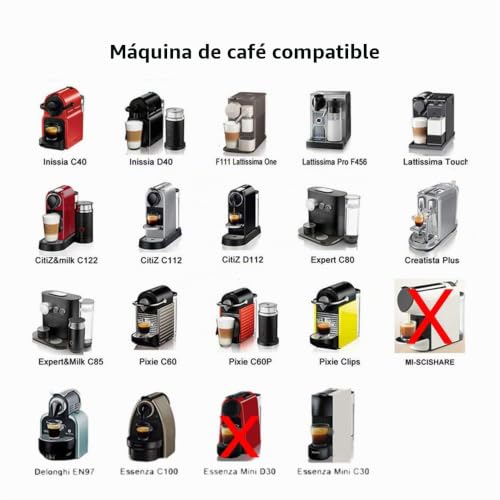Miniatura 2 de Cápsulas De Café Rellenables De L Or Barista De Acero Inoxidable Para Rellenar Cápsula Reutilizable Compatible Con L Or Barista, Cuchara Medidora Pincel, Small Capsule