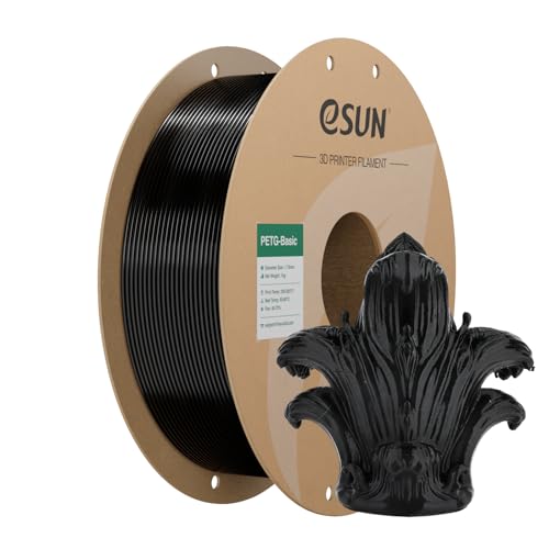 Filament PETG noir 1.75mm eSUN de précision dimensionnelle +/- 0,03 mm premium