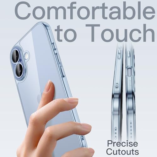 Image of JETech Slim Case for iPhone 17 6.3-Inch with Camera Lens Full Protection, Ultra-Thin Lightweight Clear Minimalist Protective Phone Cover (Mist Blue)