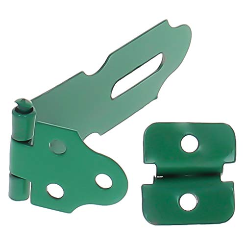 Image of Hasps, Padlock Locking Hasp Staple Iron Safety Door Clasp Gat, Lock Latch Door Cabinet Swivel Clasp Latch Green,（Aicosineg）