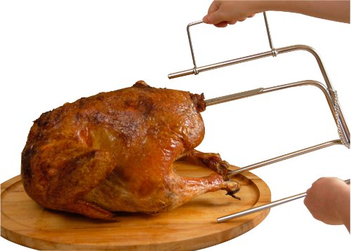 Turkey Roaster - Original Upside Down Turkey Dunrite Stainless Steel Cooker - Keeps Juices Inside Meat, Not Outside the Pan, the Perfect Juicy Turkey