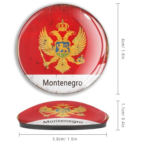 Imanes fuertes de cristal de Montenegro el regalo patriótico ideal para taquilla escolar 4