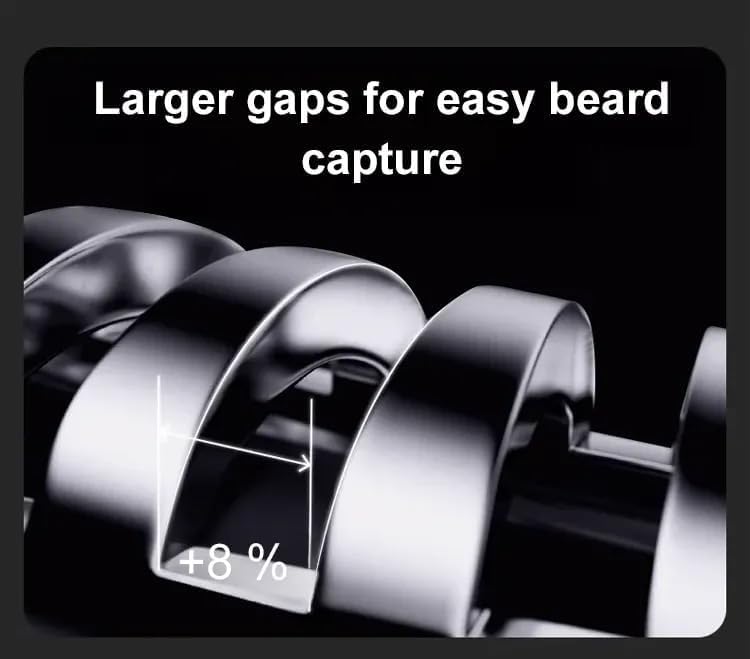 Miniatura 4 de Bccnerty - Afeitadora eléctrica Bccnerty, rotación de 360, doble anillo eléctrico giratorio, recargable por USB, impermeable, para mujeres y hombres