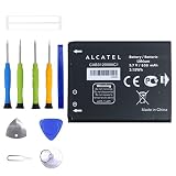 ERYNK CAB3120000C1 Rechargeable Battery Compatible with Alcatel One Touch 2005D OT-800A,One Touch 810D,One Touch 880A,OT-710, OT-880A with Tools