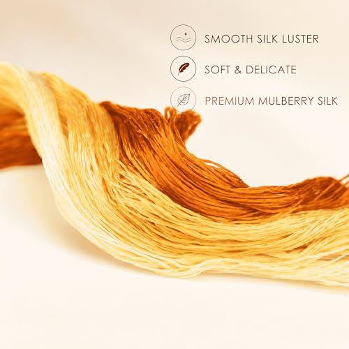 Image of MIINGGUXIUYI Mulberry Silk Floss Embroidery Thread Floss-Cross Stitch Threads China Silk Woven Jewelry Threads DIY Sewing Kits (86)