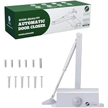 Automatic Door Closer - Hold Open Feature - Adjustable Hydraulic Heavy Duty Door Closer for Commercial and Residential Use - Quick and Easy Installation on Interior and Exterior Doors
