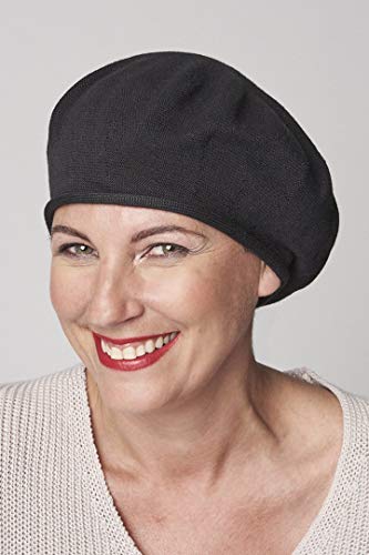 Parkhurst Of Canada 10-1/2 Inch Cotton Knit Beret Black #TOP1