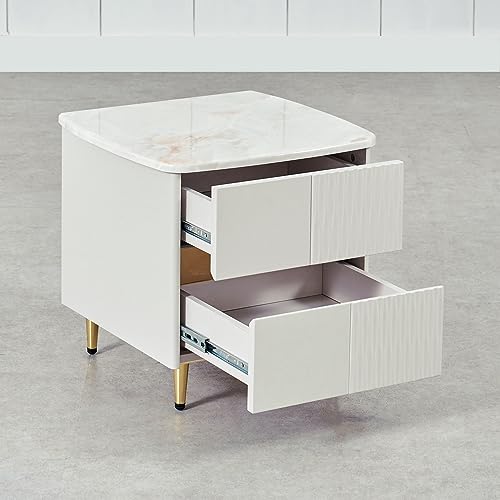 Image of Home Centre | Vegas | Engineered Wood | Bed Side Tables | Grey | 1 Year Warranty