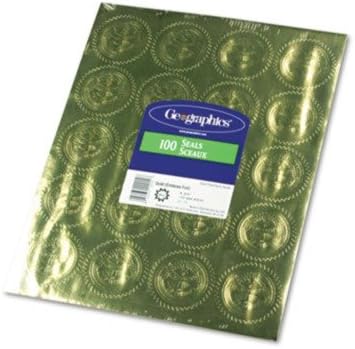 Geographics GEO20014 - Gold Foil Embossed Official Seal of Excellence
