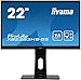 Produktbild iiyama ProLite XB2283HS-B5 54,7cm (21,5") VA LED-Monitor Full-HD (VGA, HDMI, DisplayPort) Höhenverstellung, Pivot, schwarz