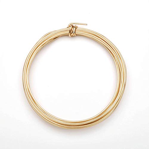 Jewelry Designer 1999-1550 Aluminum Jewelry Wire Gold 16G 3Yds