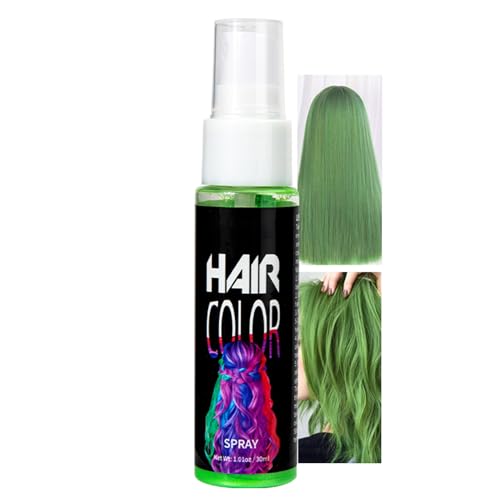 Haarspray Farbe, Farbiges Haarfarbe Grün, Temporäre Haarfarbe Green, Haarfarbe Auswaschbar, Crazy Grüner Hair Color Spray, Instant Hair Dye, Haar Colorationen für Karneval, Halloween, Cosplay, Party