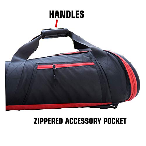 Lefuto 75cm Tripod Carry Bag Light Stand Umbrella Monopod Case, with Zipper Pocket and Shoulder Strap Taperd-Shaped