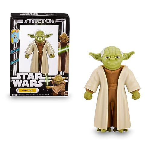 STRETCH Star Wars Yoda Mini, muñeco elástico, se estira, Personaje película clásica la Guerra de Las Galaxias, Licencia Oficial, Producto Original, coleccionistas, +5 años, Famosa (TR408000)