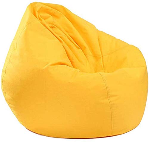Bean Bag for Adults and Kids Chair Storage, Bean Bag Oxford Chair Cover Teens Adults Lounger Sack Home Waterproof (Yellow, One size) Bean Bag for Adults and Kids Chair Storage, Bean Bag Oxford Chair Cover Teens Adults Lounger Sack Home Waterproof (Yellow, One size)