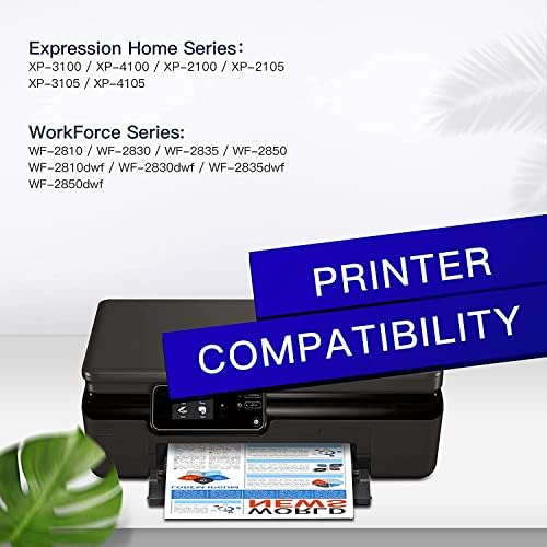 GPC Image Compatible Ink Cartridges Multipack for Epson 603 603XL for Workforce WF-2810dwf 2830dwf 2835dwf 2850dwf XP-3100 XP-4100 XP-2100 XP-2105 XP-3105 XP-4105(Black Cyan Magenta Yellow, 5-Pack)