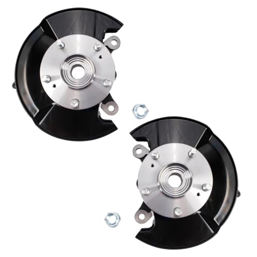 TRQ Front Steering Knuckle Assembly Set Driver & Passenger Side