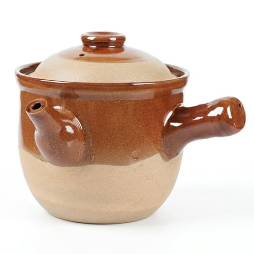 Clay Pot for Cooking, Herbal & Soup, 1.5L, Brown