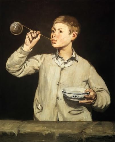 Tableau Edouard Manet Le Garçon à la Bulle de Savon 60x90cm