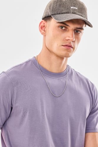 Image of SNITCH Men T-Shirt | Minimalist Regular Fit & Short Sleeve Styling | 100% Breathable Cotton Casual Wear T-Shirt & Durable Knit Plain Weave Everyday Summer Essential