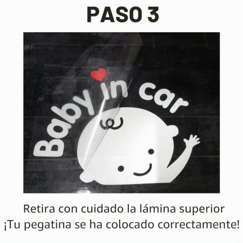 Miniatura 7 de Pauqete De 3 Bebé En Coche Baby On Board, Baby In Car Coche Auto Calcomanía Adhesivos Pegatinas Blanco