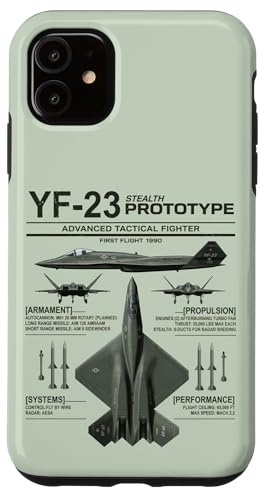 YF-23 �X�e���X�퓬�@ �~���^���[ �W�F�b�g �C���t�H�O���t�B�b�N �_�[�N�I���[�u �X�}�z�P�[�X iPhone 11 �p