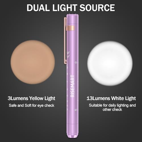 Image of 2Packs Rechargeable Pen Light for Nurses and Doctors Reusable LED Penlight