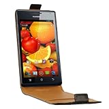  Swiss Charger SCP10120 Etui véritable en Cuir pour Huawei Ascend Mate Noir