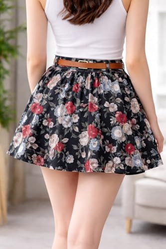 Image of Trending Stylish Flared Comfortable Solid Long Denim Skirt for Women & Girls